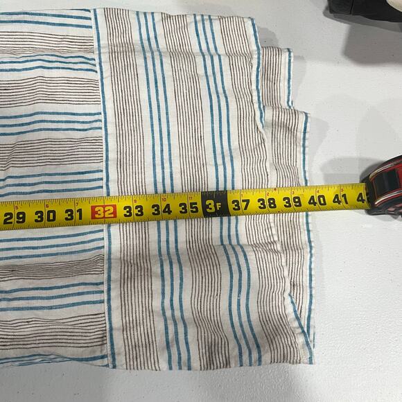 J Jill Love Linen Stripe A Line Knee Length Dress With Pockets Womens Size Large - Picture 7 of 7